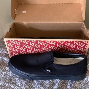 Vans slip ons, Black, size 13